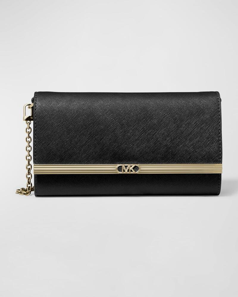 MICHAEL Michael Kors Large East-West Leather Clutch Bag Cover