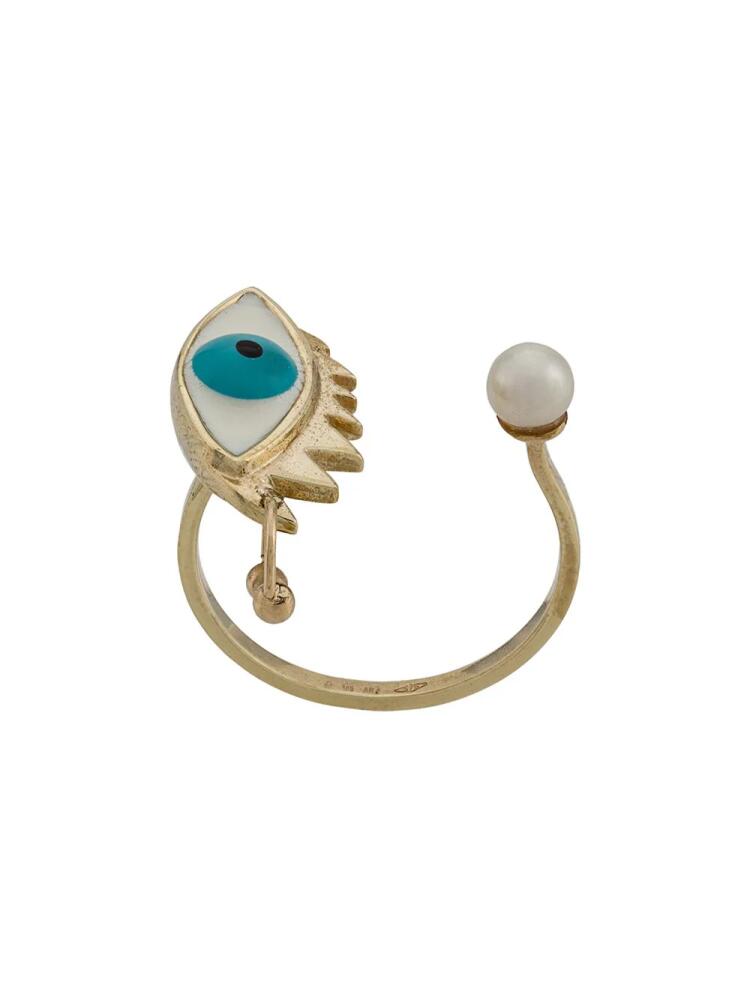 Delfina Delettrez 9kt yellow gold Eye Piercing ring Cover