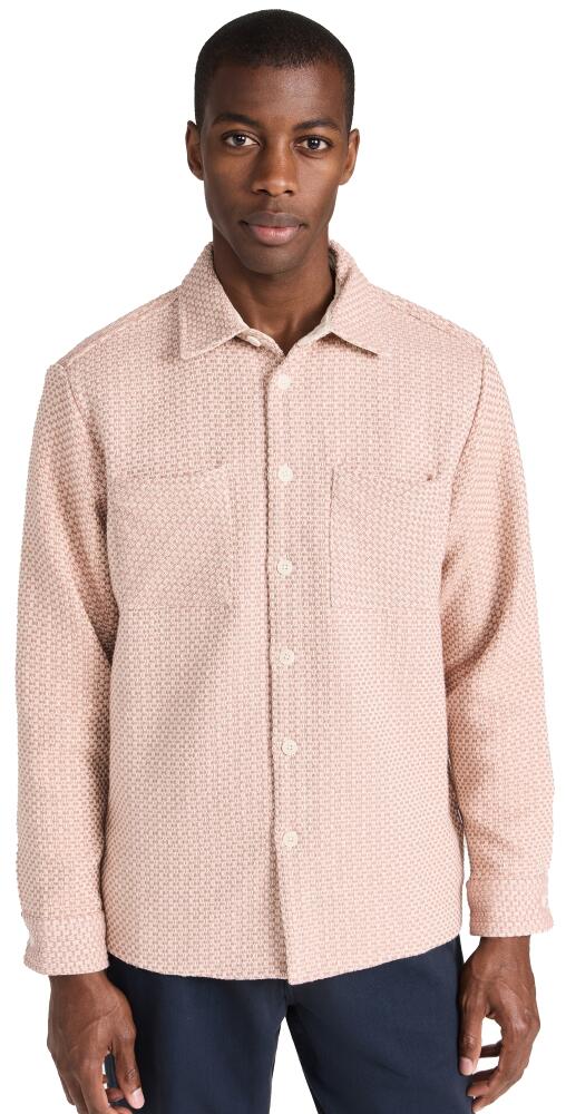 Wax London Whiting Overshirt Pink/Ecru Cover