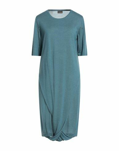 Fendi Woman Midi dress Deep jade Cashmere, Silk Cover