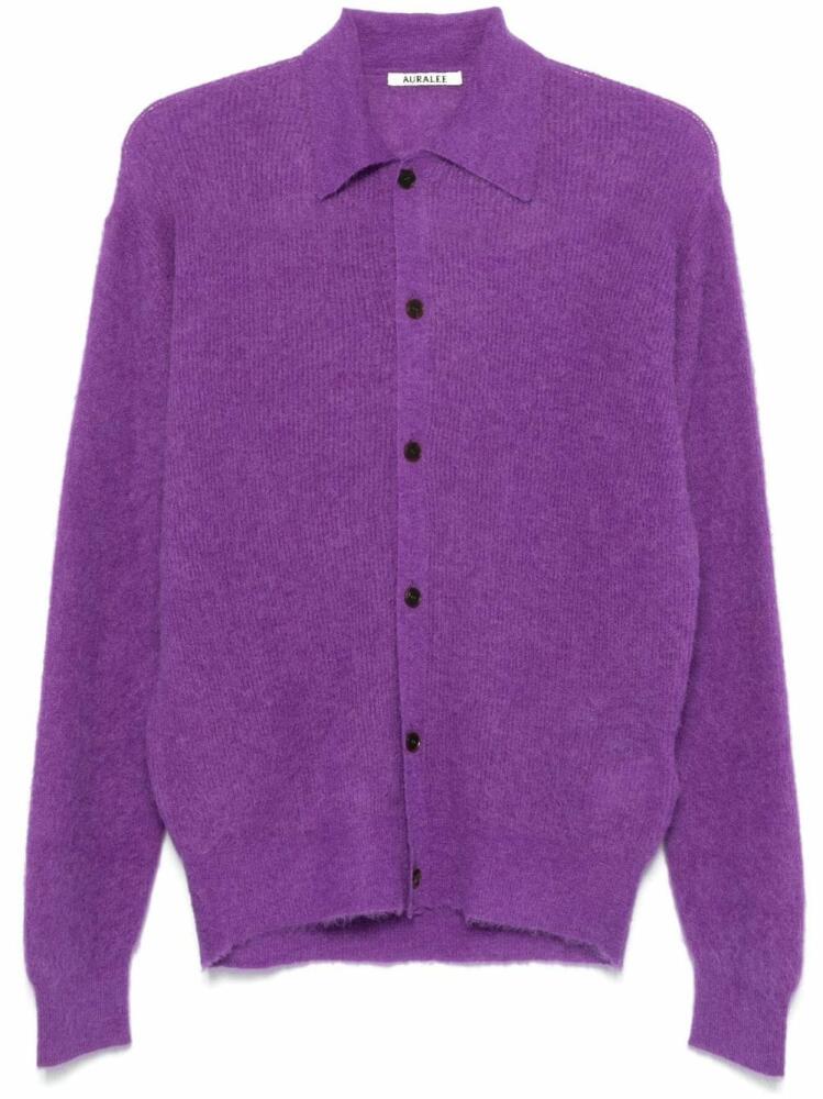 Auralee shirt cardigan - Purple Cover