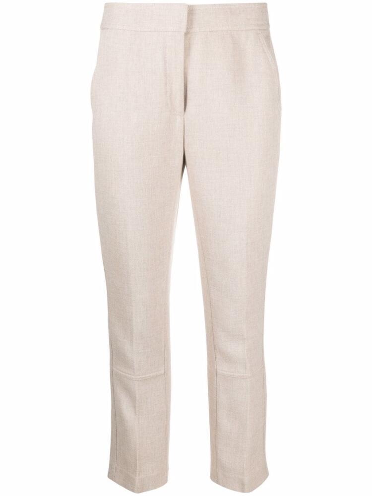 Tory Burch button-cuff trousers - Neutrals Cover