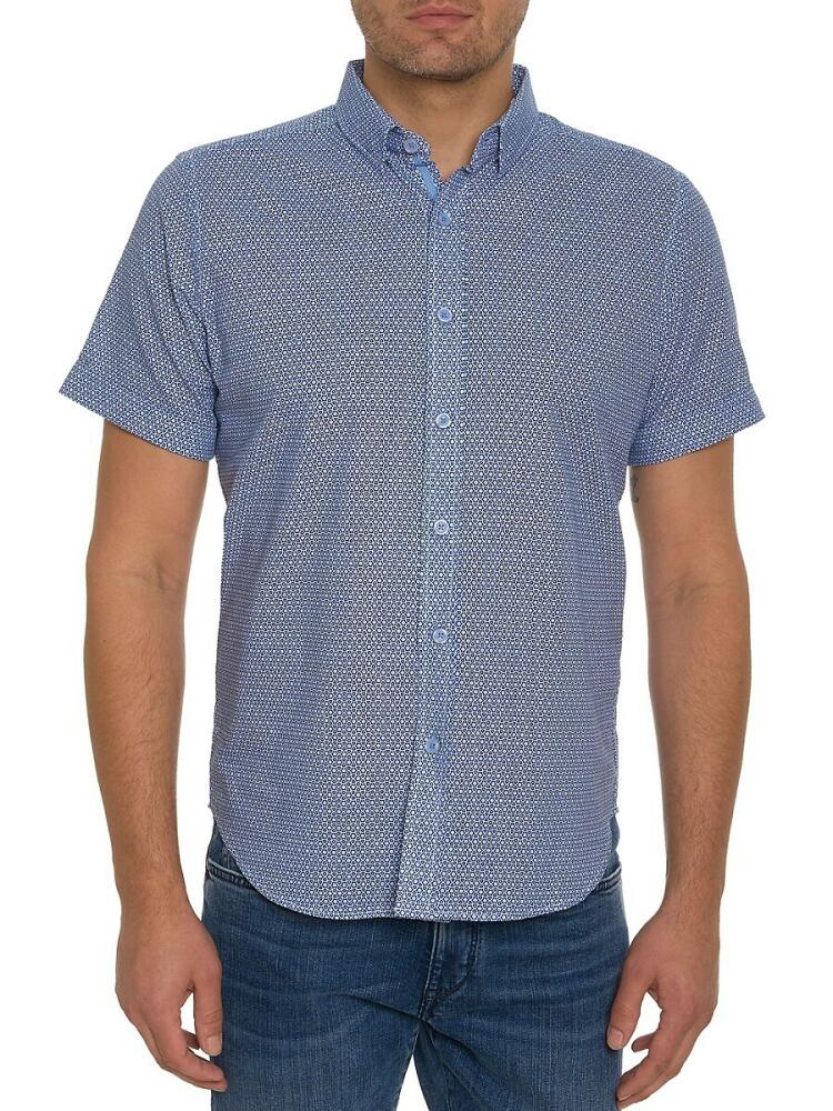 Robert Graham Men's Farina Geometric Print Shirt - Blue Cover