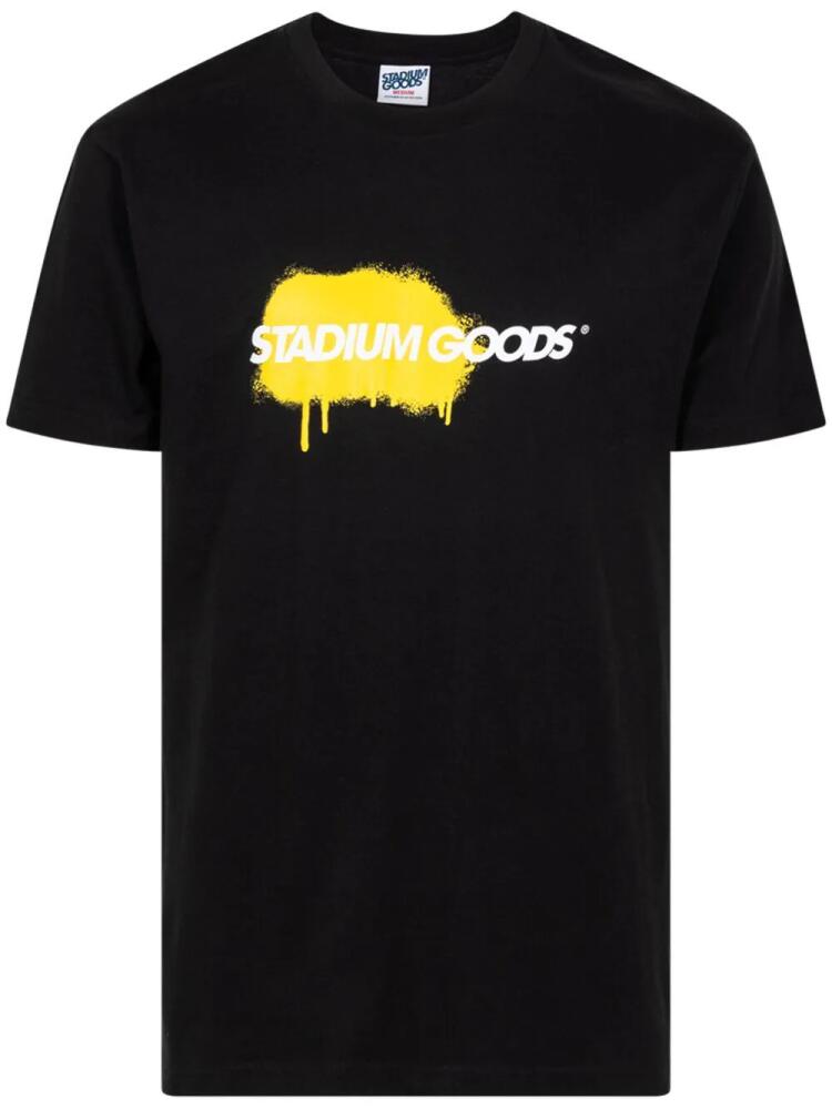 STADIUM GOODS® Paint Drip Logo "Black" crew-neck T-shirt Cover