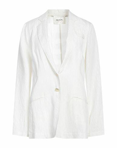 Blugirl Blumarine Woman Blazer Off white Viscose, Polyamide, Metal, Polyester Cover