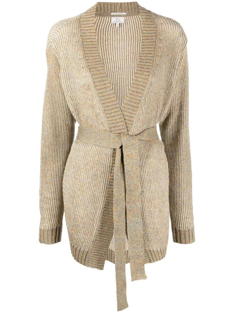 Woolrich tie-fastening knitted cardigan - Neutrals Cover