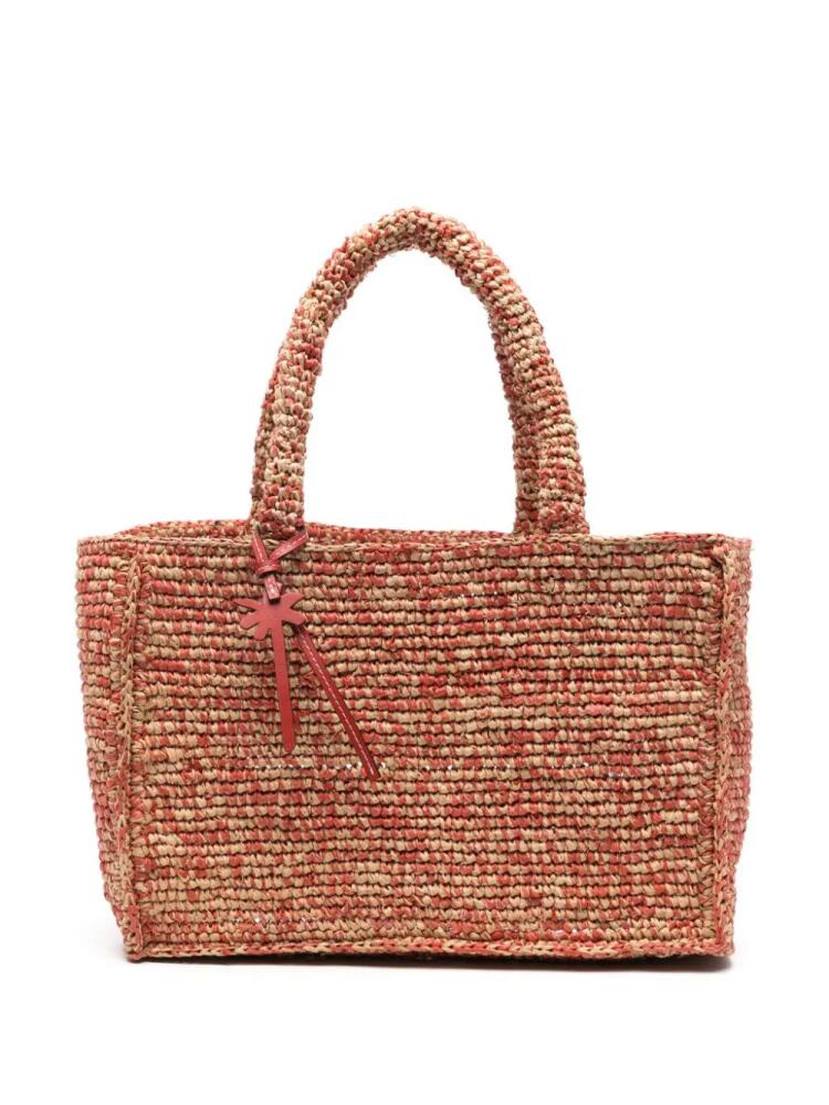 Manebi small Sunset tote bag - Red Cover