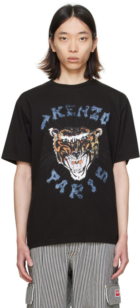 Kenzo Black Kenzo Paris Drawn T-Shirt Cover