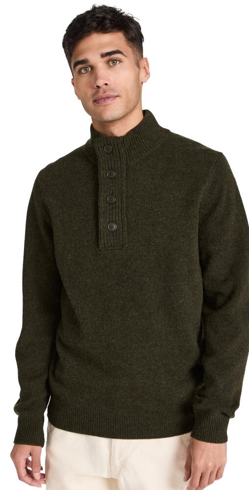 Barbour Barbour Patch Half Zip Sweater Seaweed Cover