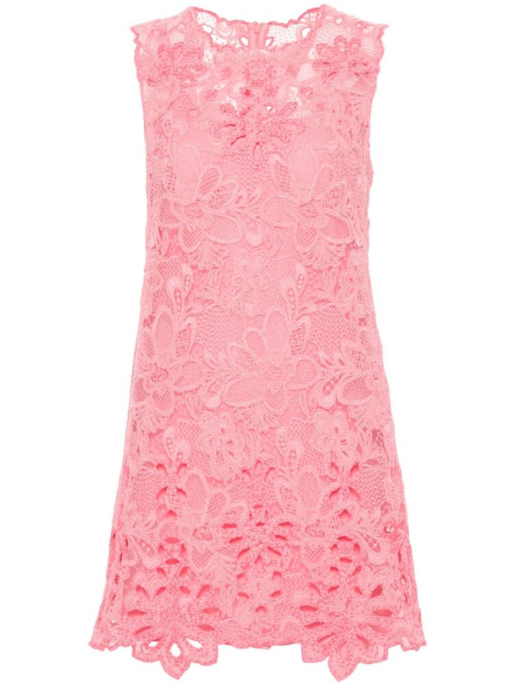 Ermanno Scervino lace mini dress - Pink Cover