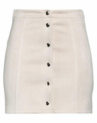 Kaos Woman Mini skirt Off white Polyester, Elastane Cover