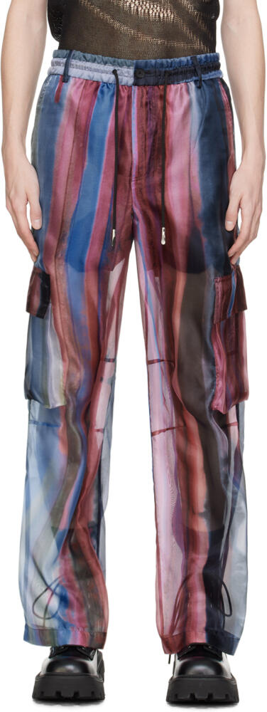 Feng Chen Wang Multicolor Rainbow Cargo Pants Cover