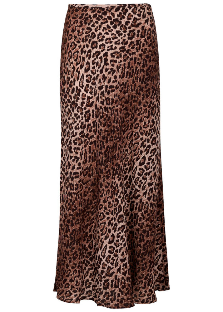 Rixo Kelly Leopard-print Midi Skirt Cover