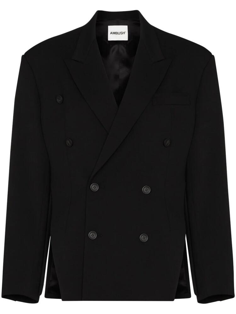 AMBUSH double-breasted tailored blazer - Black Cover