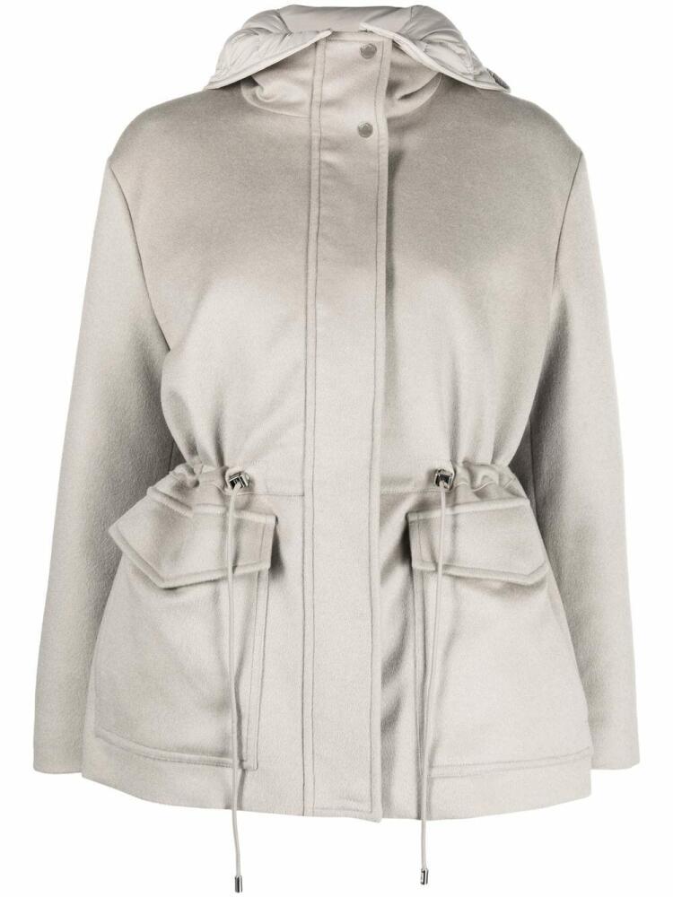 Moorer Zermatt hooded jacket - Neutrals Cover