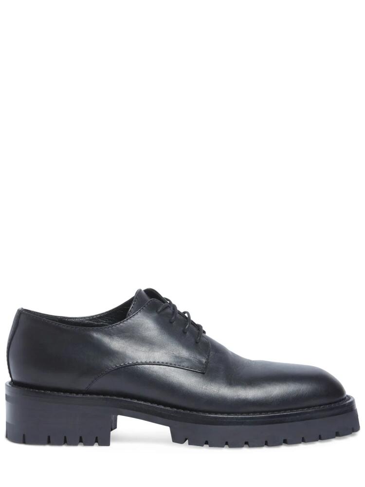 ANN DEMEULEMEESTER Jodie Leather Derby Lace-up Shoes Cover