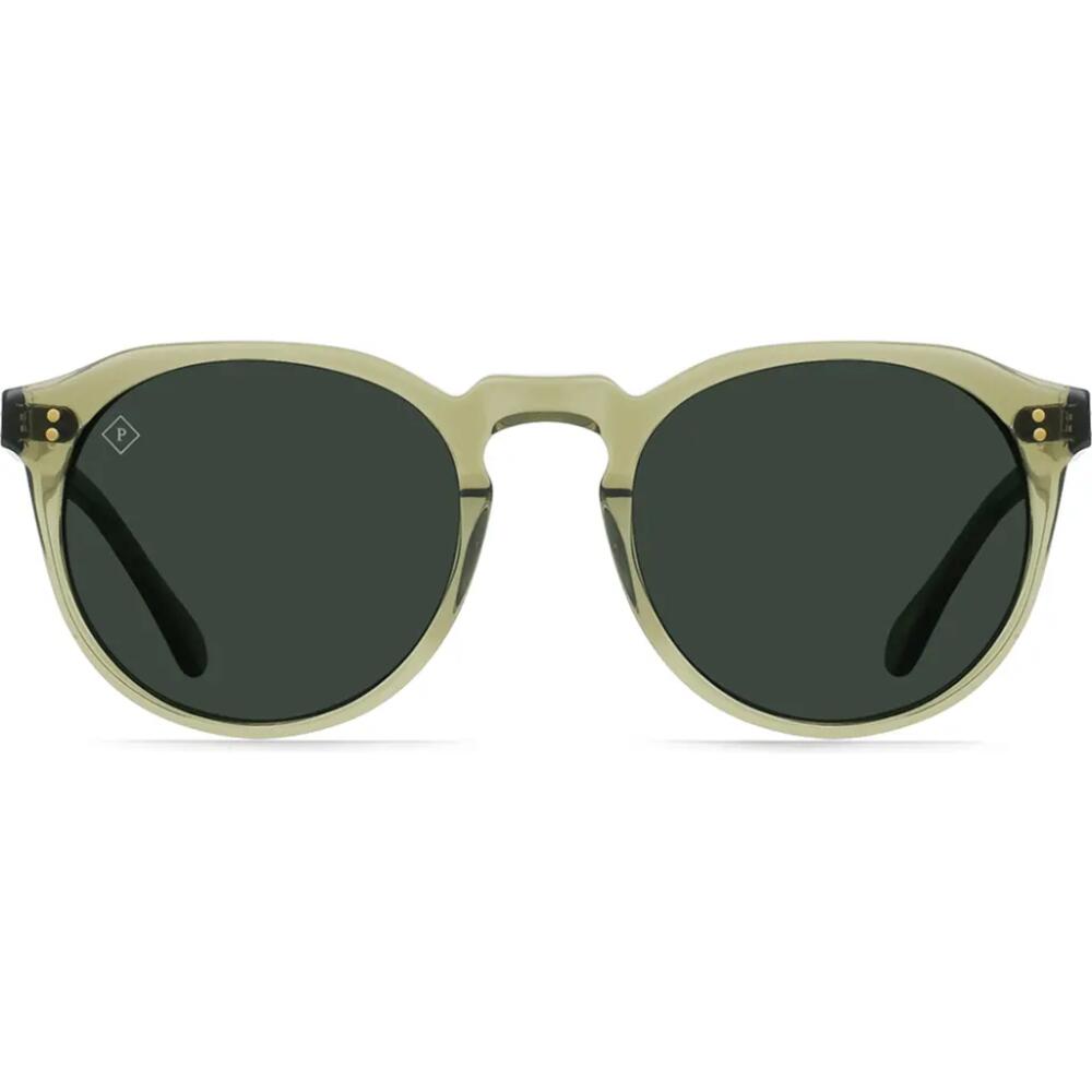 RAEN Remmy Polarized Round Sunglasses in Cambria/Green Polar Cover