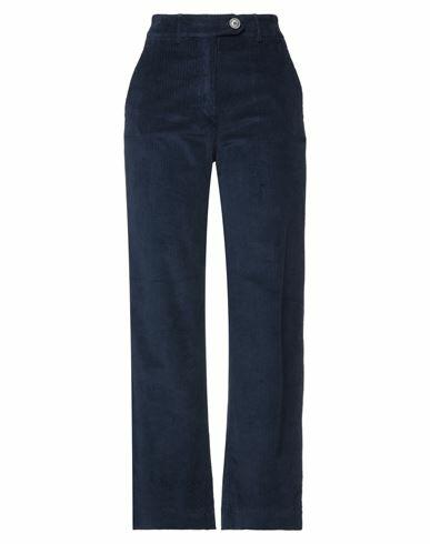 True Royal Woman Pants Midnight blue Cotton, Elastane Cover