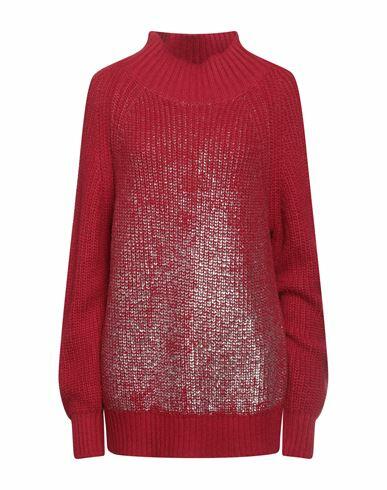 Kaos Woman Turtleneck Red Acrylic, Wool, Viscose, Alpaca wool Cover