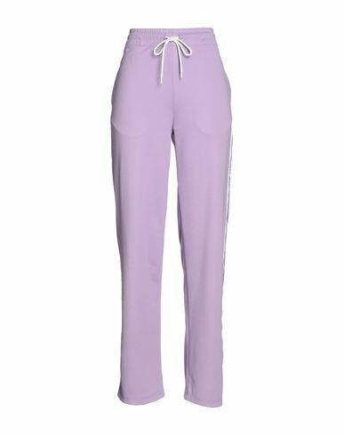 Gcds Woman Pants Lilac Polyester, Elastane Cover