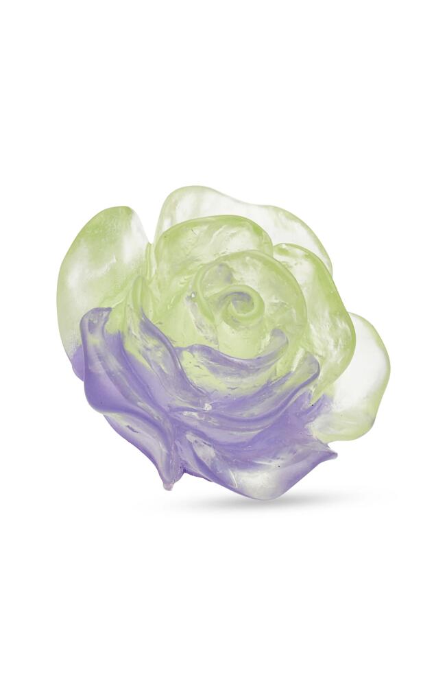 CLIFTON WILSON Green & Purple Pastel Lapel Flower Cover