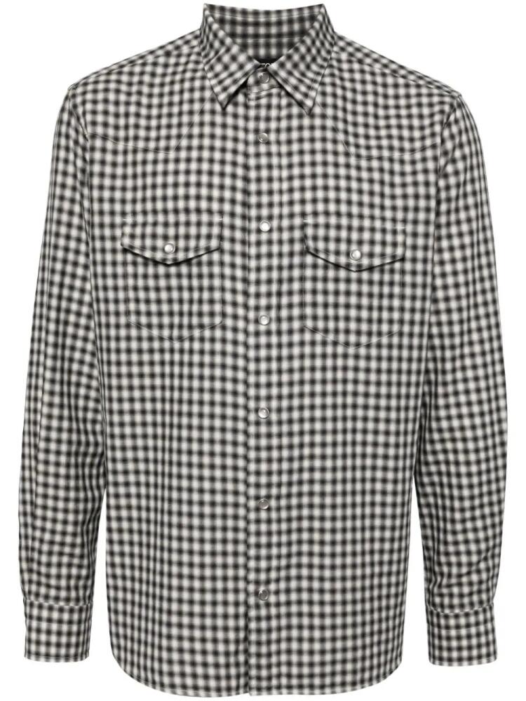 TOM FORD western check shirt - Black Cover