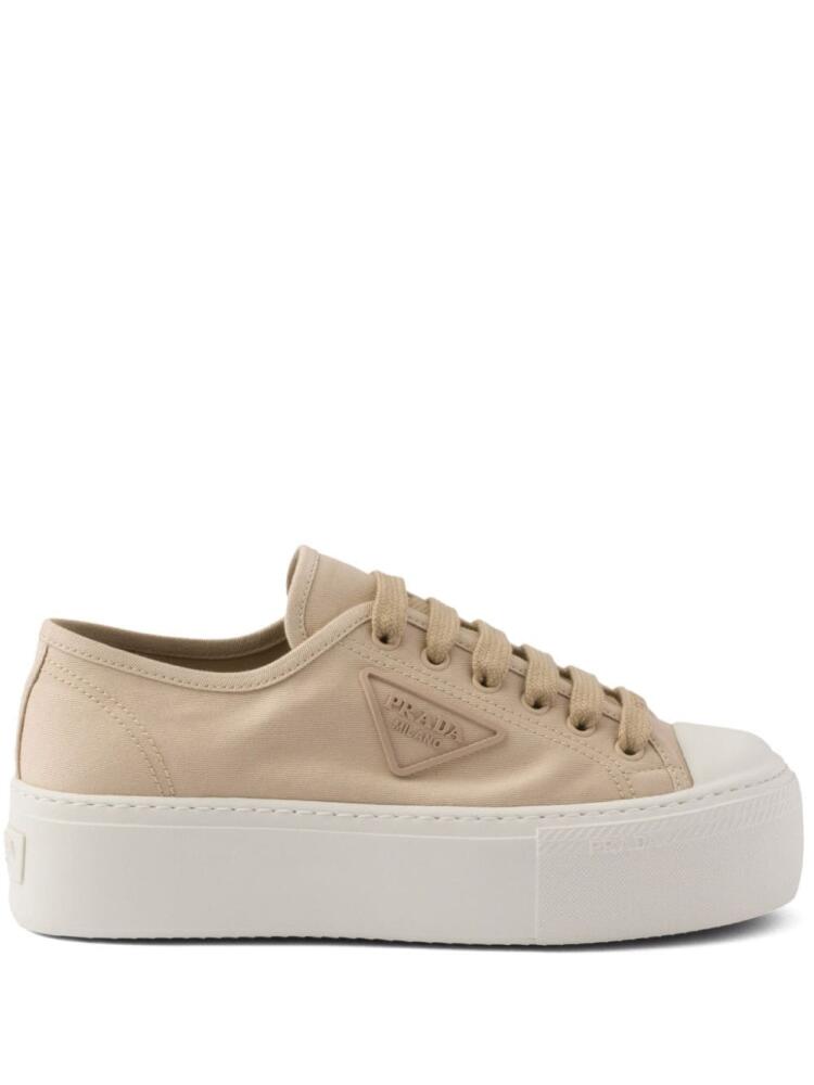 Prada lace-up sneakers - Neutrals Cover