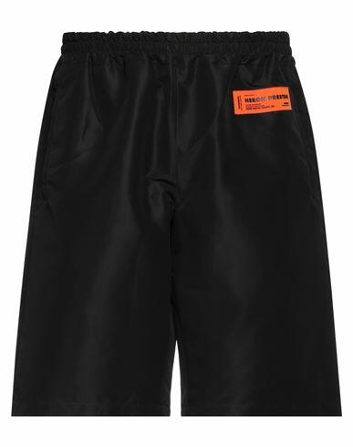 Heron Preston Man Shorts & Bermuda Shorts Black Polyester Cover