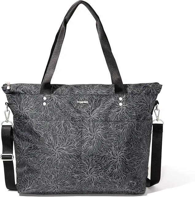 Baggallini Carryall Laptop Tote (Midnight Blossom Print) Tote Handbags Cover