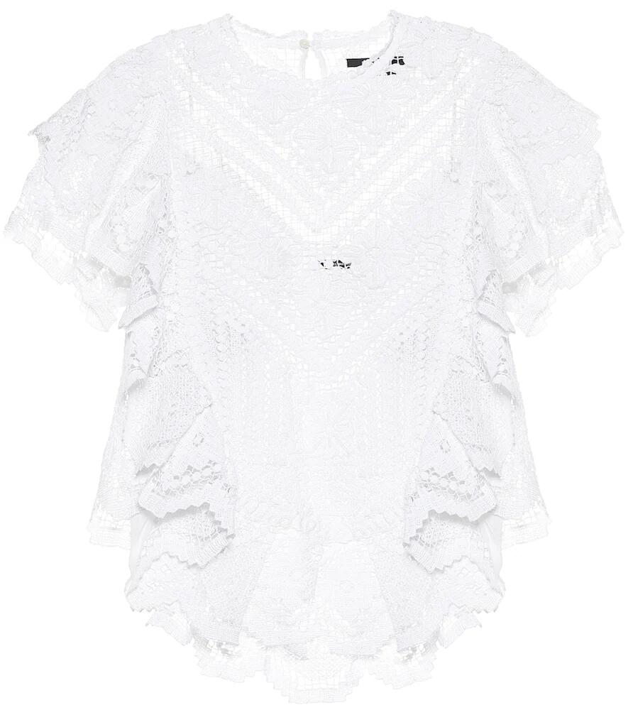 Isabel Marant Zainos crochet cotton blouse Cover