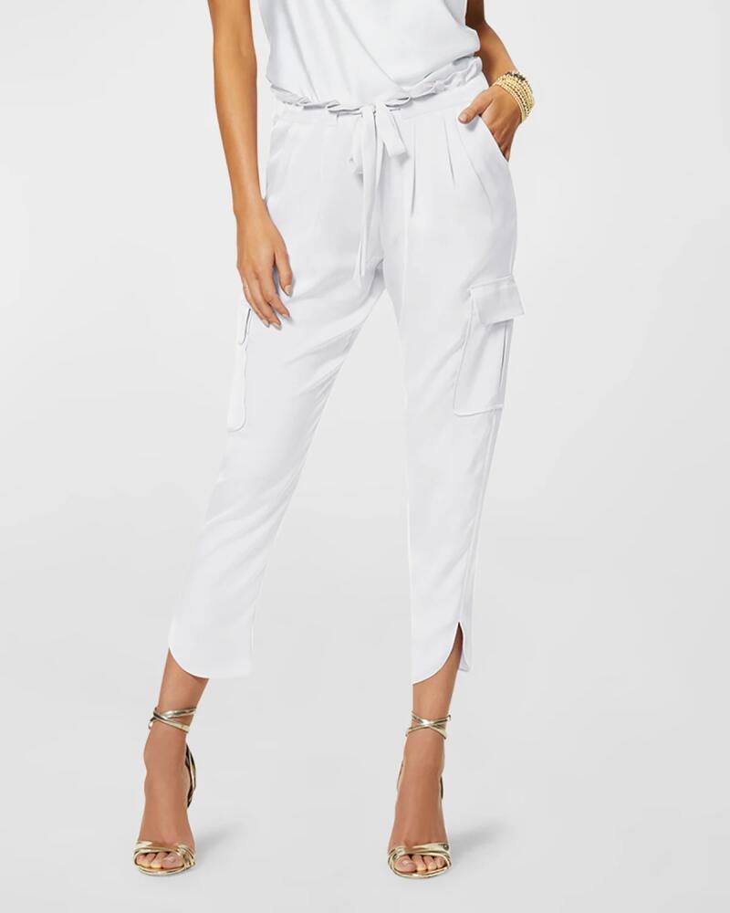 Ramy Brook Allyn Satin Pleated Pants Cover