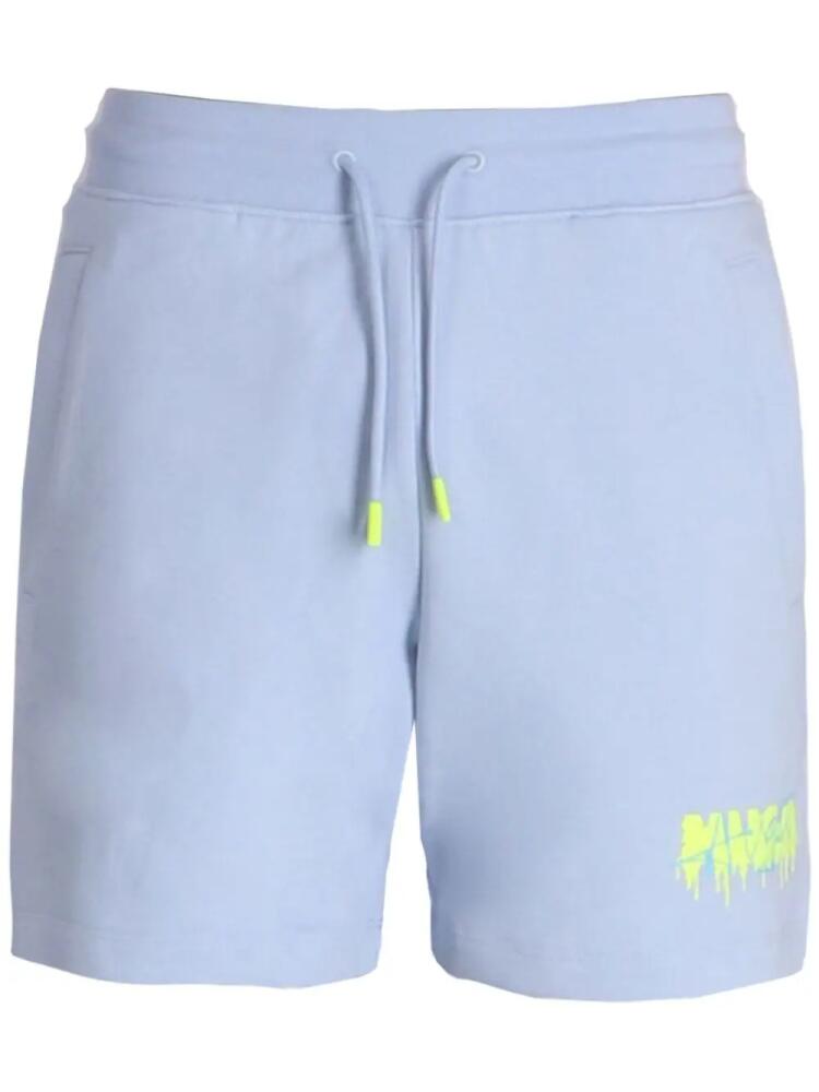 HUGO Dapalmi cotton shorts - Blue Cover