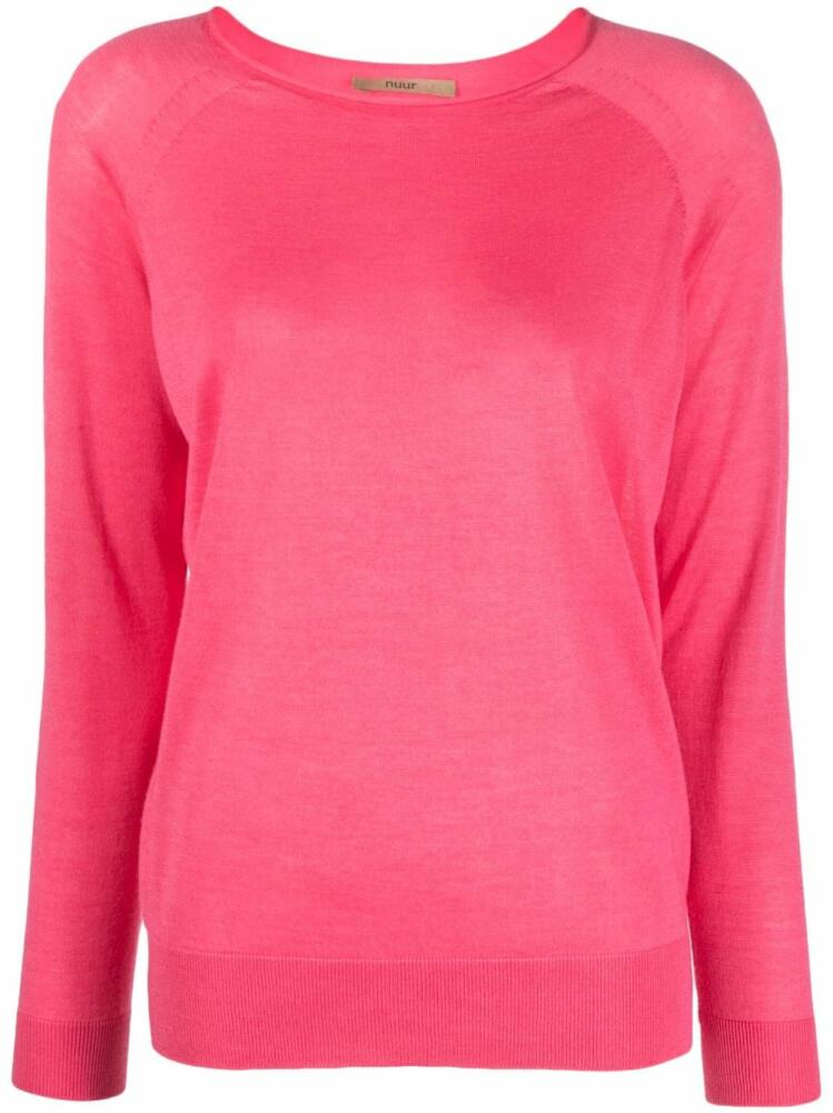 Nuur long-sleeved knitted jumper - Pink Cover