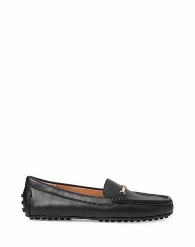 Lauren Ralph Lauren Briony Leather Driver Woman Loafers Black Calfskin Cover