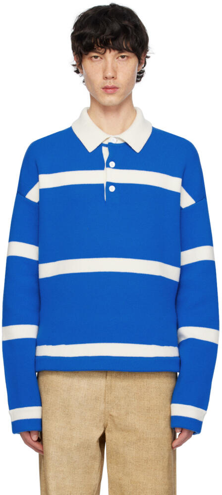 JW Anderson Blue Structured Polo Cover