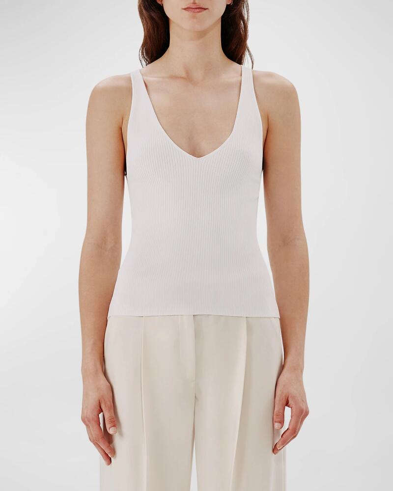 Another Tomorrow Deep V Knit Tank Top Cover