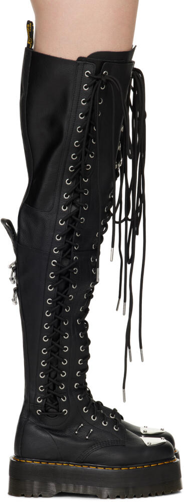 Dr. Martens Black 28-Eye Extreme Max Knee High Boots Cover