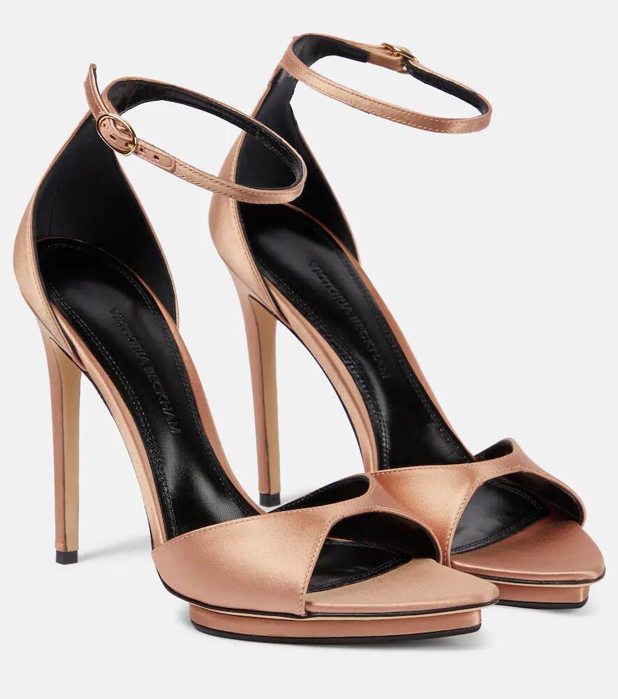 Victoria Beckham Satin sandals Cover