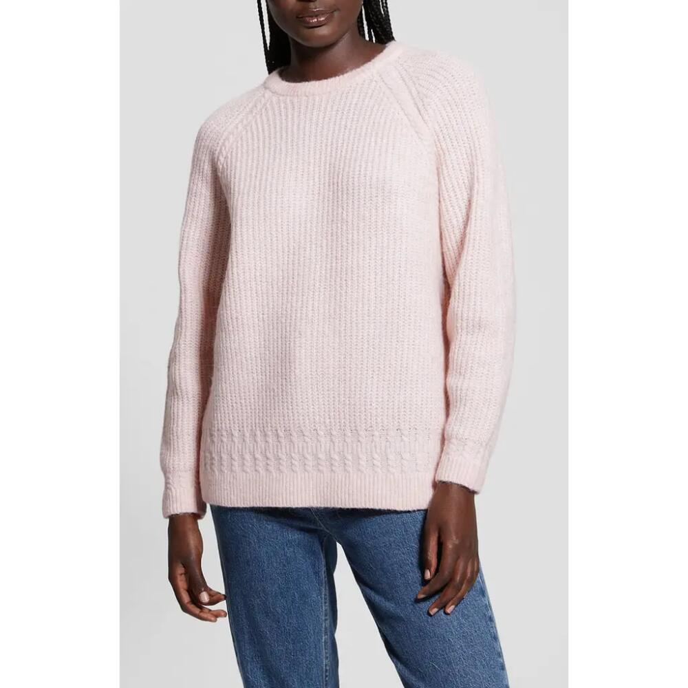 GUESS Margo Mixed Stitch Sweater in Low Key Pink Cover