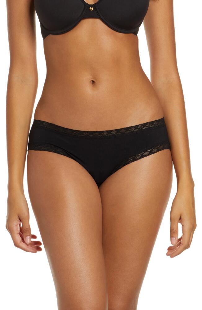 Natori Bliss Cotton Girl Briefs in Black Cover