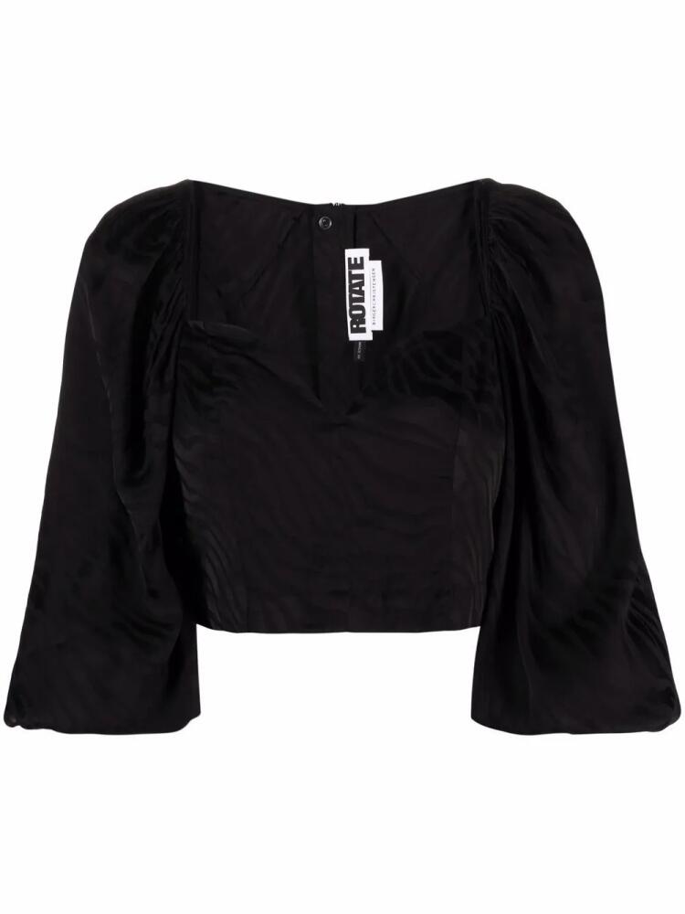 ROTATE BIRGER CHRISTENSEN Irina blouse - Black Cover