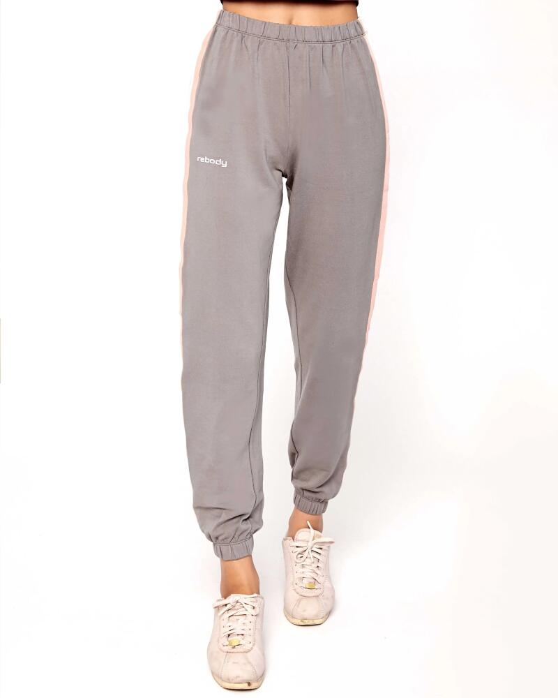 Rebody Active Homebase Fleece Sweatpants in Sage/stripe Cover