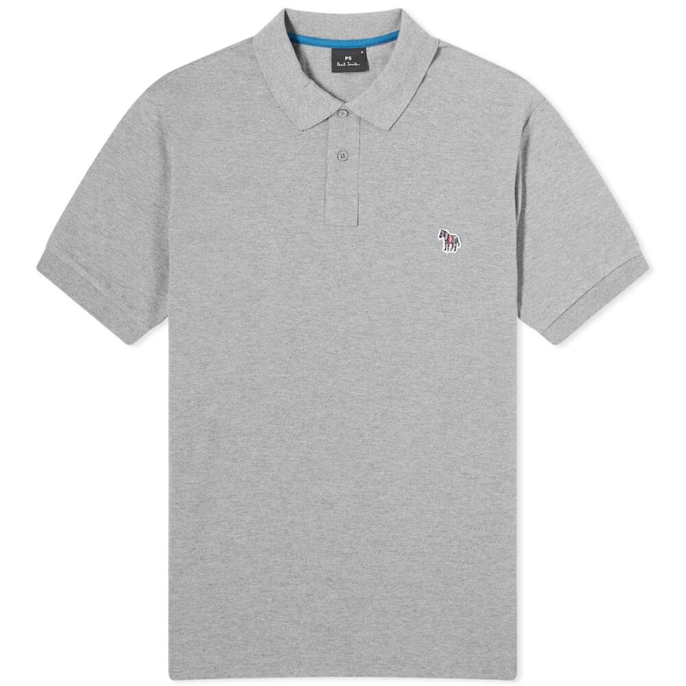 Paul Smith Men's Regular Fit Zebra Polo Shirt in Grey Cover