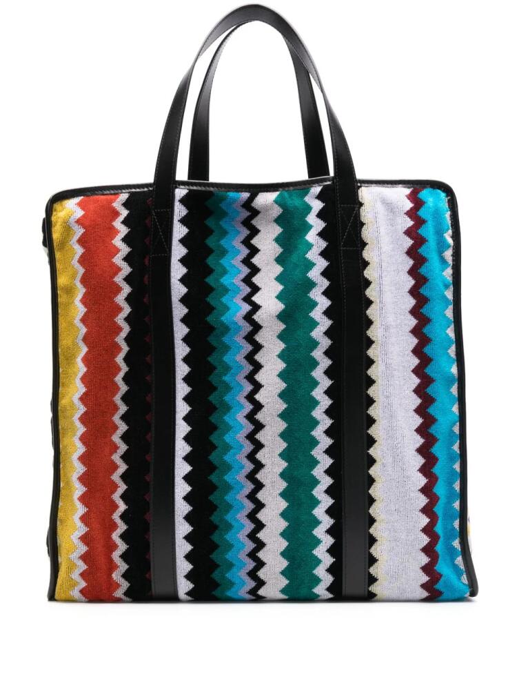 Missoni Home Curt cotton tote bag - Black Cover