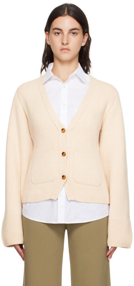 KHAITE Beige 'The Scarlet' Cardigan Cover