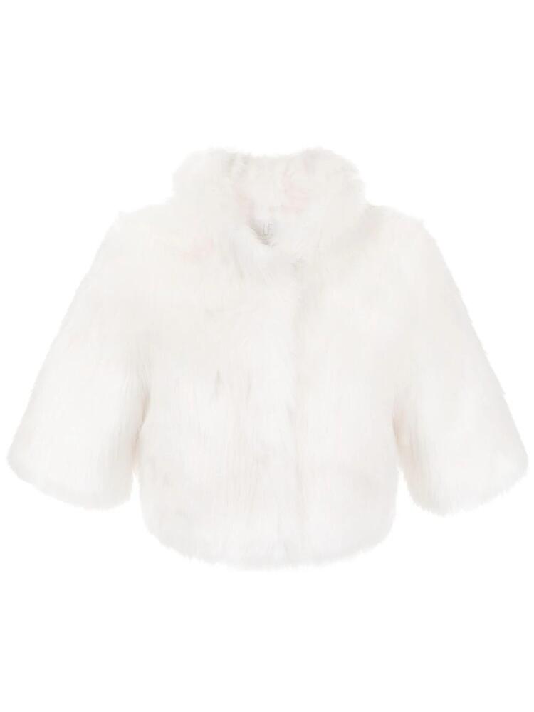 Unreal Fur Desire cropped jacket - White Cover