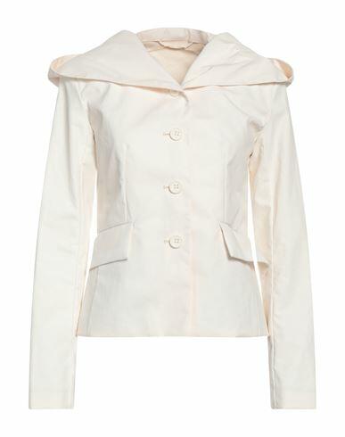 Add Woman Blazer Ivory Linen, Polyurethane, Polyamide Cover