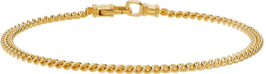 Tom Wood Gold Curb M Bracelet Cover