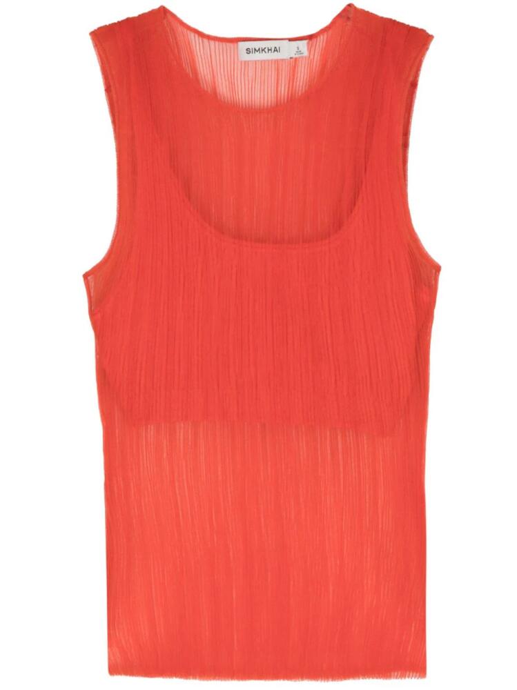 Simkhai Oakley tank top - Orange Cover