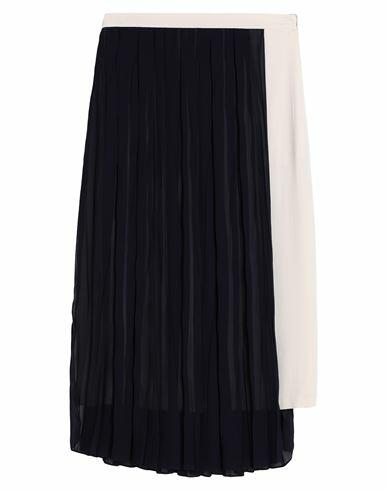 Semicouture Woman Midi skirt Midnight blue Acetate, Silk Cover